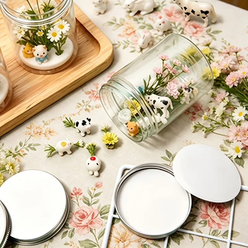 Empty Plastic Jar Clear Wide Mouth Food Storage Jars For Candy Cookies Cosmetic Containers Face Cream Sample Pot