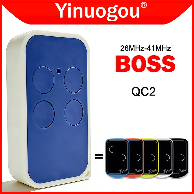 For BOSS QC2 Garage Door / Gate Remote Control 26MHz-41MHz Fixed Code Handheld Transmitter