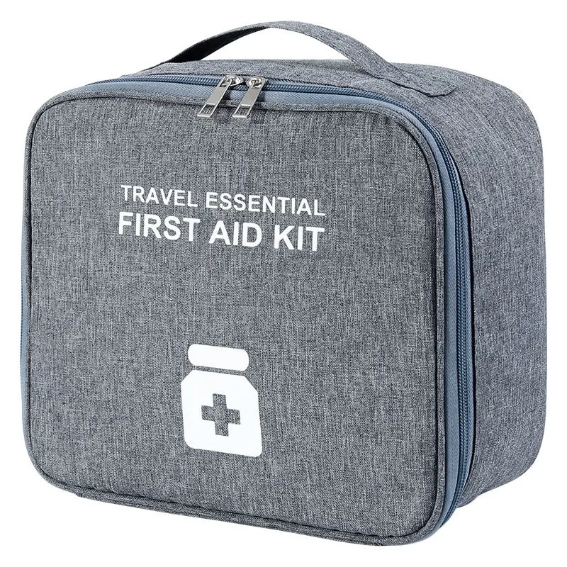 Mini bolsa de almacenamiento de medicina portátil, Kit de primeros auxilios de viaje vacío, bolsas de medicina, organizador, bolsa de supervivencia