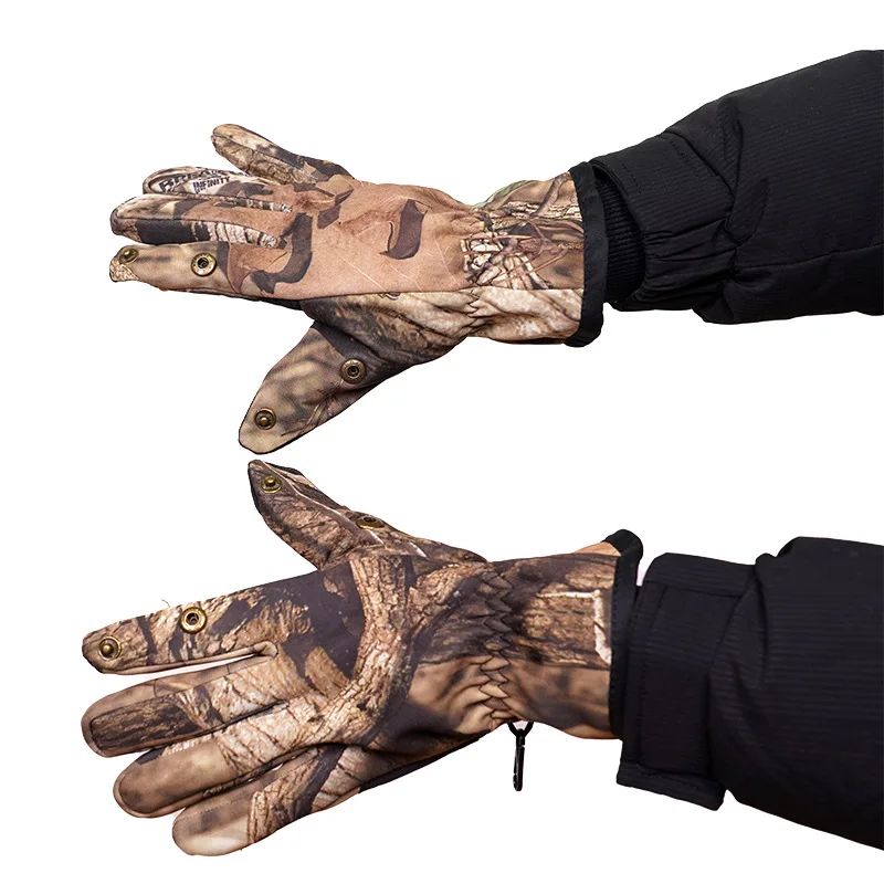 

2025 Outdoor Jungle Camouflage Gloves Windproof Touch Screen Protector Warm Hunting and Shooting Fingerless Gloves
