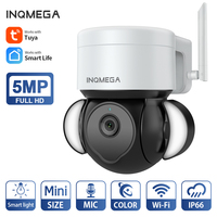 INQMEGA 5MP Tuya WIFI Camera Outdoor PTZ Camera Ai Human Detect Security CCTV Camera Add Google home And Alexa Wifi IP Camera