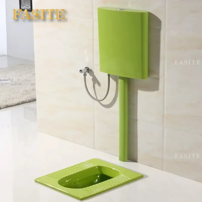 For Household Ceramic Squatting Toilet Water Tank Set Adult Deodorant Splash Proof Urinal Pit Bathroom Furniture