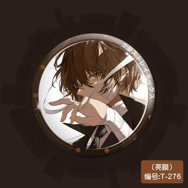 Nakajima Atsushi Dazai Osamu Ryunosuke Akutagawa Nakahara Chuuya Popular Anime 2D Peripheral 58mm Badges Badges on Backpack