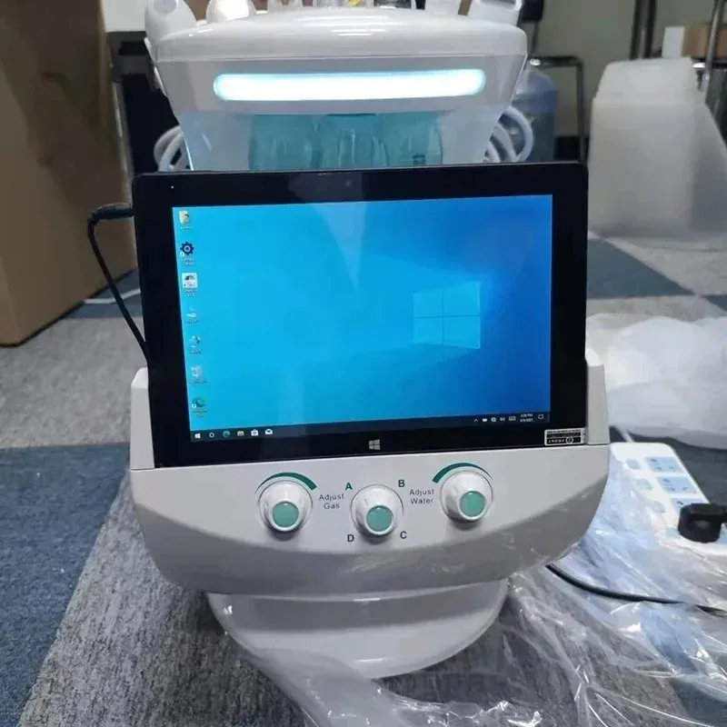Smart Ice Blue Plus 7 en 1 máquina de burbujas de hidrodermoabrasión de oxígeno máquina profesional de Hydra facial máquina ultrasónica de elevación rf