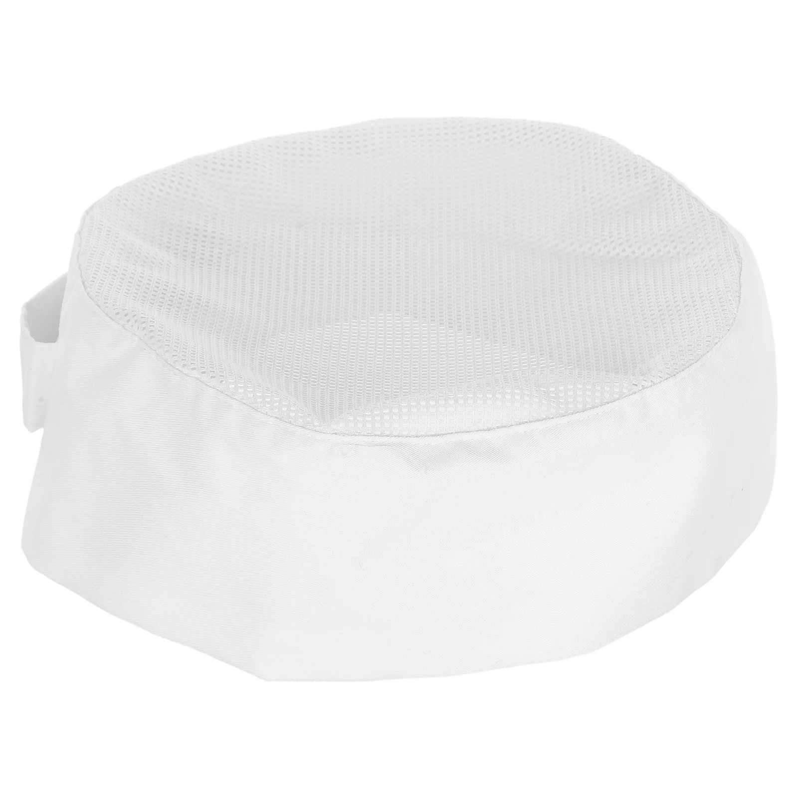 Gorro de Chef blanco para adulto, gorro de cocina transpirable con parte superior de malla ajustable de talla única para panaderos, personal de cocina, escuelas de Catering, Unisex