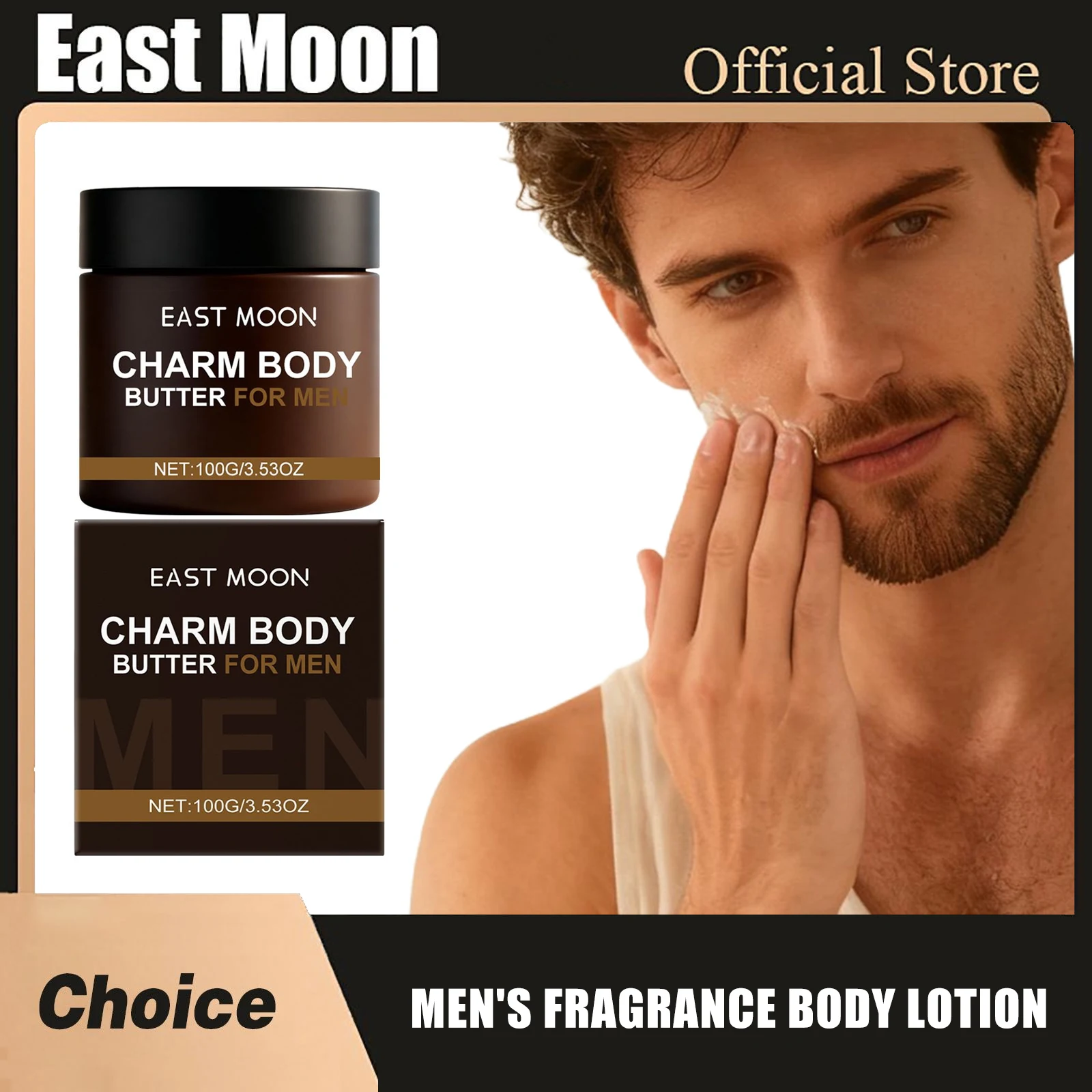 

East Moon Men's Fragrance Body Lotion Soothing Red Moisturizing Without Greasiness Lasting Repairing Dry Skin Care Moisturizers