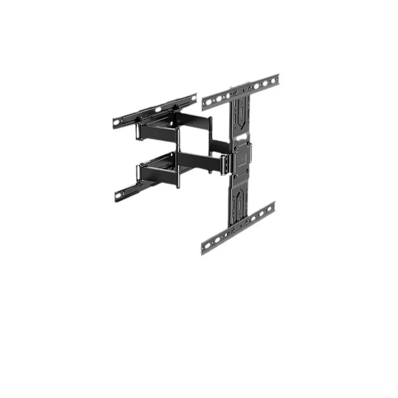 Ultra-thin TV telescopic hanger rotating wall bracket embedded