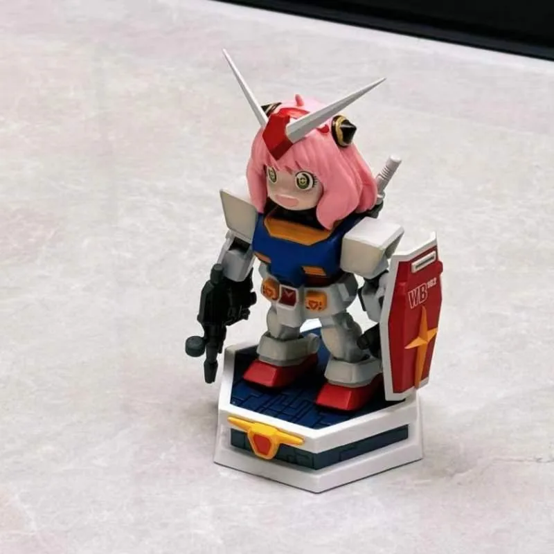 Q-versie Anya Forger Cos Schattig robotmodel speelgoed verzamelbaar verjaardagscadeau actiefiguur verzamelaars item anime thema decoratie