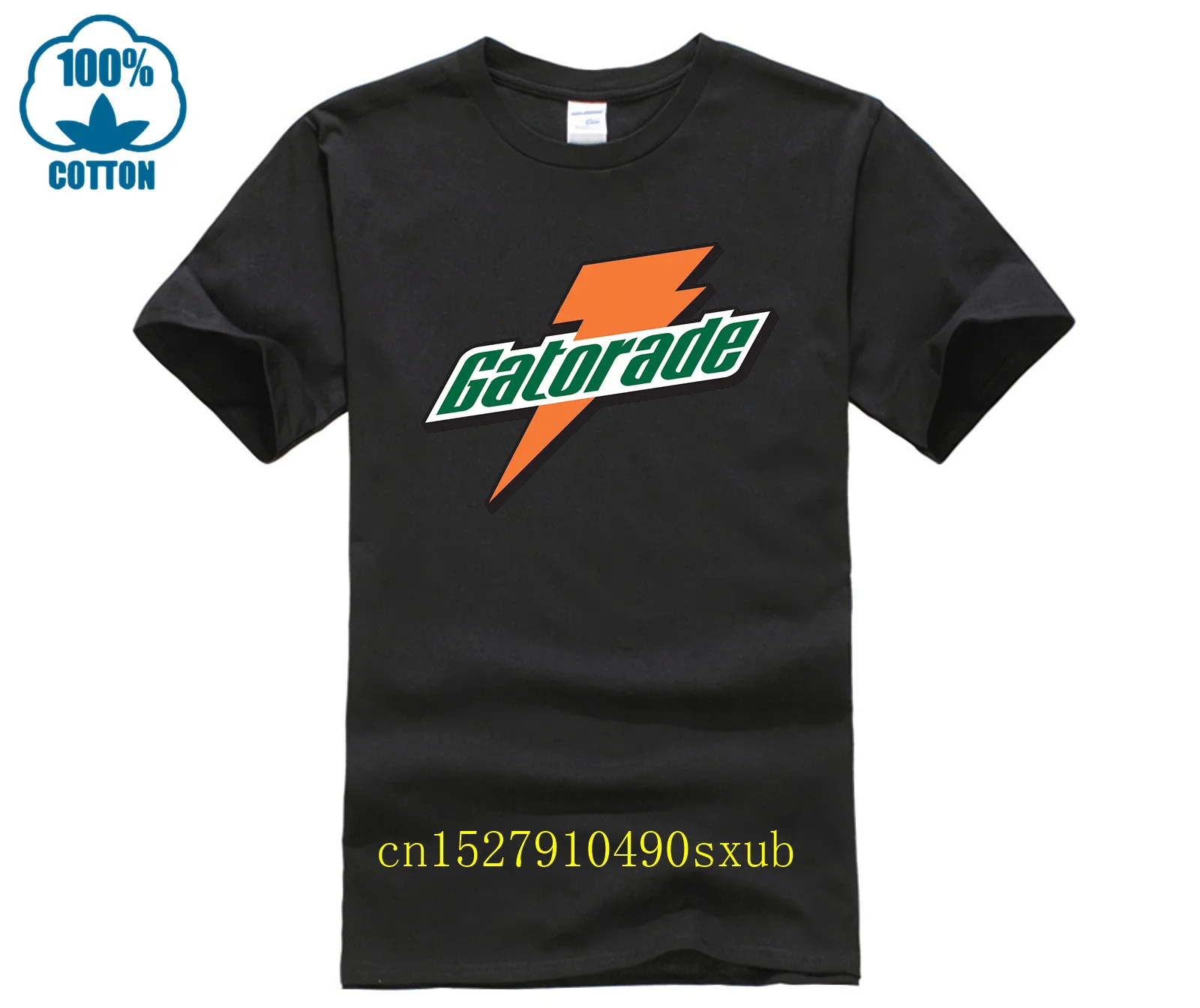 2025 nova camiseta masculina com símbolo de arte com logotipo Retro Gatorade