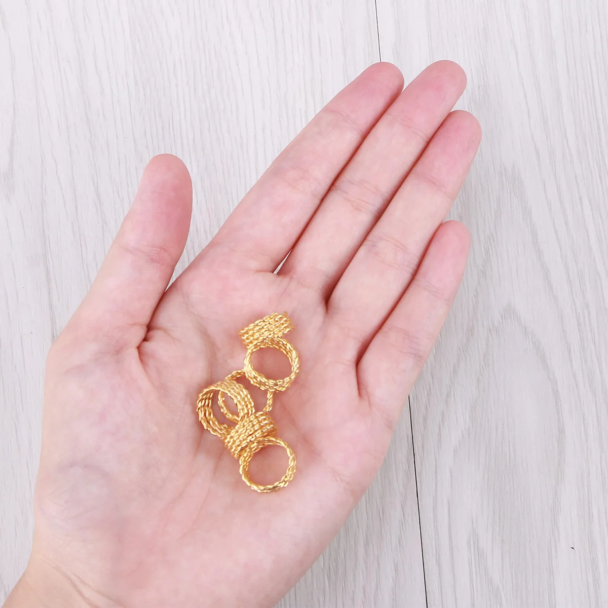 

30 Pcs Hair Extension Gold Accessories Dreadlocks Beads Braiding Tool Headgear Filigree Tube for Braided Miss