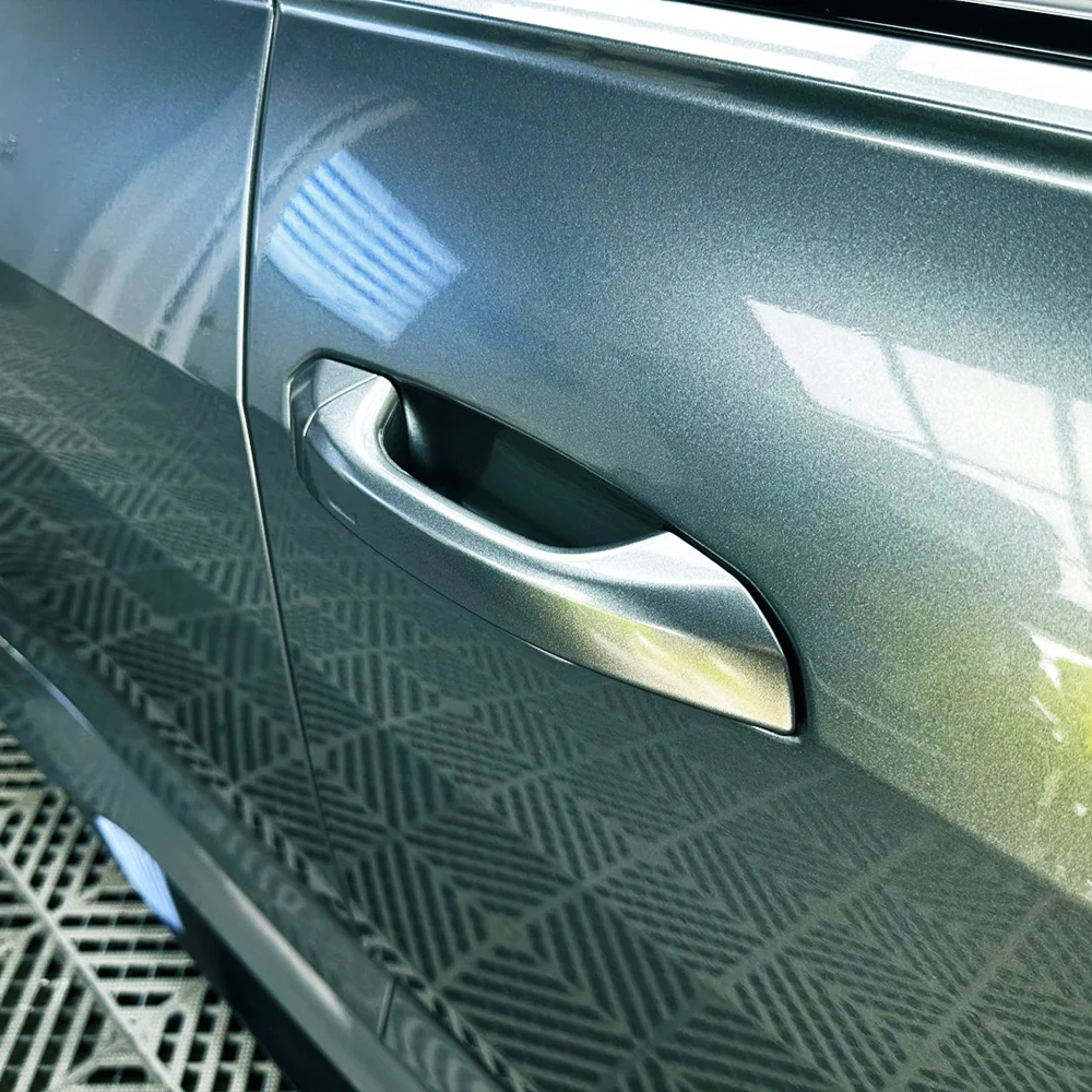 Daytona Grey Metallice Vinyl Wrap For Car Auto Body Color Change Film PET Bubble Free Stickers Decals Auto Exterior Interior - view 4