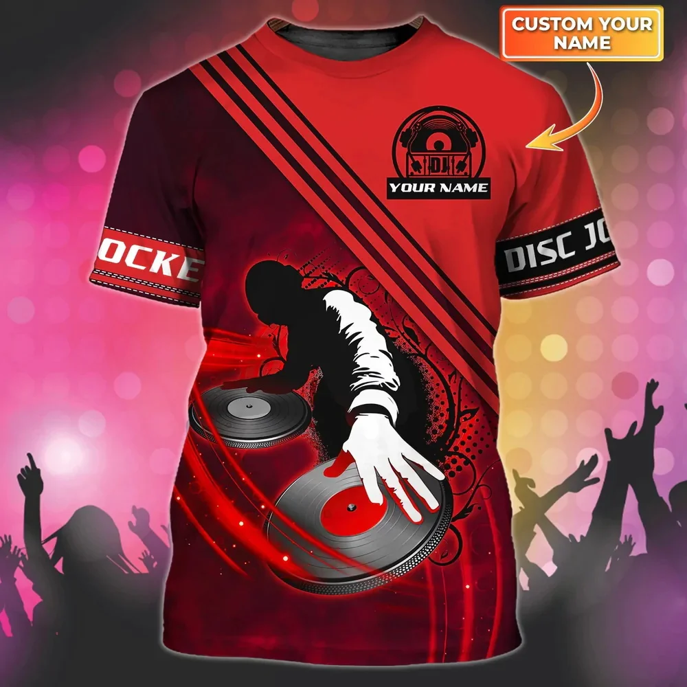 PLstar Cosmos Newest Summer Men's Music T-shirt DJ Live disco Personalized Name 3D Printed t shirt Unisex Hip Hop Tops DW145