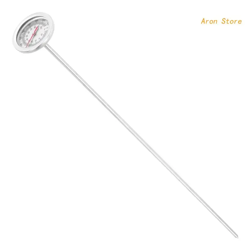 Instant Read Cooking Kitchen Thermometer Stainless-Probe Thermometer for Coffee Drinks Milk Soil Temperature Measurement