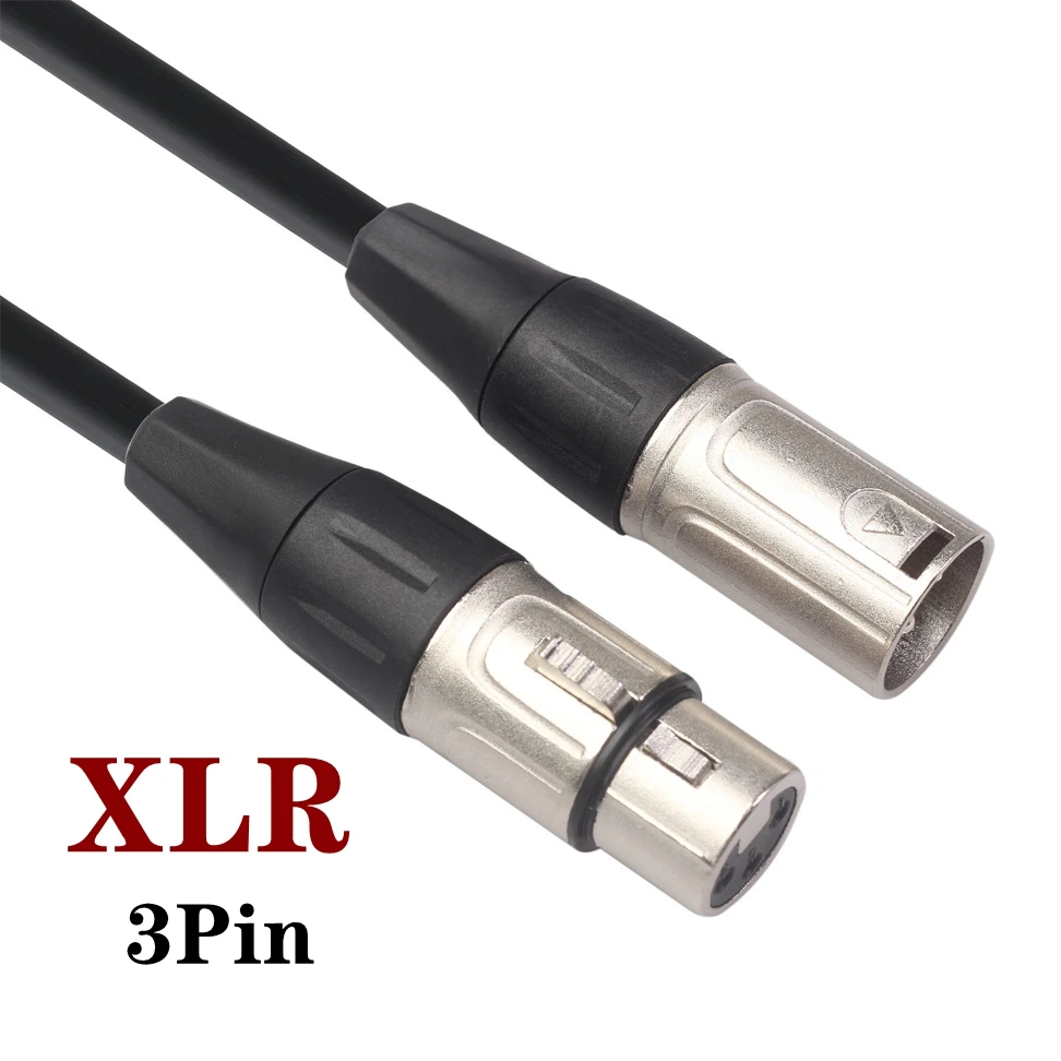 XLR 4pin 5pin 3pin kabel męski do żeński M/F OFC przewód Audio kabel XLR ekranowany dla mikser do mikrofonu 1m 3m 5m 10m 15m 7.5m