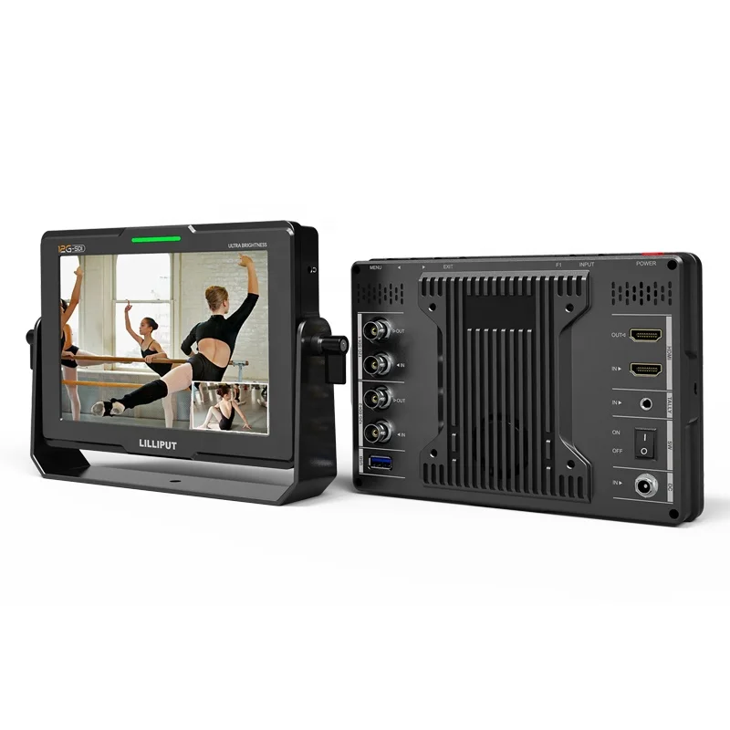 

Q7-12G 7 Inch 4K Ultra Brightness 2000 Nits Dual 12G SDI HDMI Video Monitor with Waveform Peaking PIP Mode for Film Shooting
