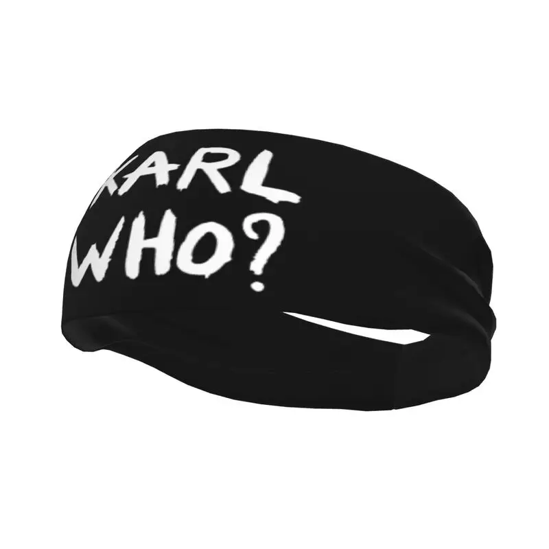 

Спортивные повязки на голову Karl Who Slogan: впитывающие пот повязки для фитнеса, бега, велоспорта, пеших прогулок, йоги, футбола и тренировок