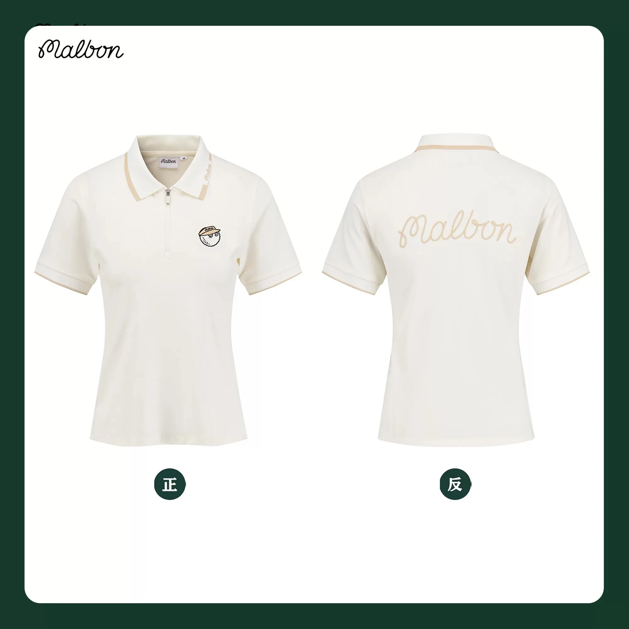 2026 malbon Women's Golf Polo Shirt Korean Fashion Spring Summer Casual Sports Short Sleeve Top Ladies Stylish Outdoor Golfwear
