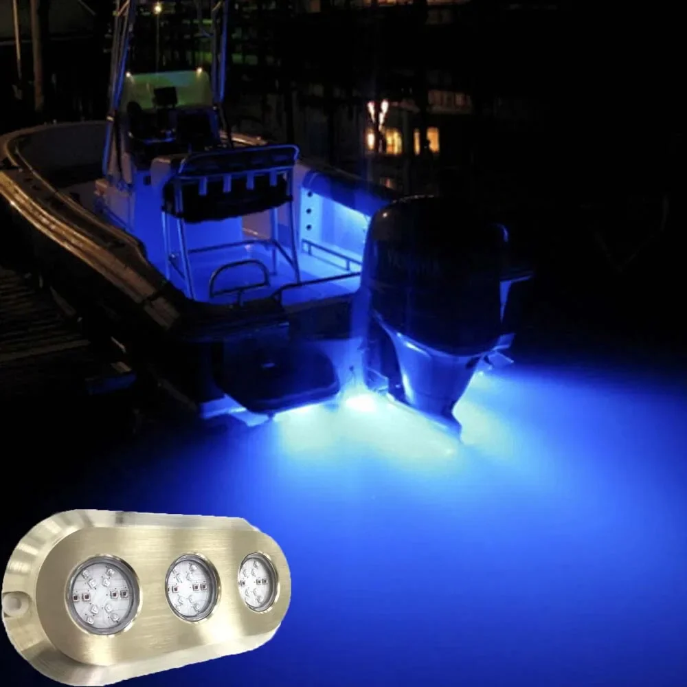 

180W Marine Grade Bronze Ocean Led Underwater Lights Color Changeable Submersible Boat Transom Lights