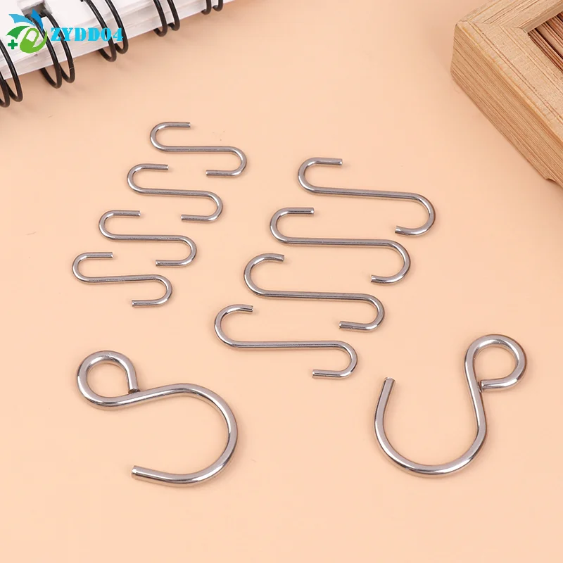 ● 5 ชิ้น/เซ็ต 1/3 1/4 1/6 1/8 ตะขอโลหะรูปตัว S สำหรับมินิตุ๊กตา ข้อต่อมือ เท้า หัว ตะขอเชื่อมต่อ อุปกรณ์เสริมตุ๊กตา