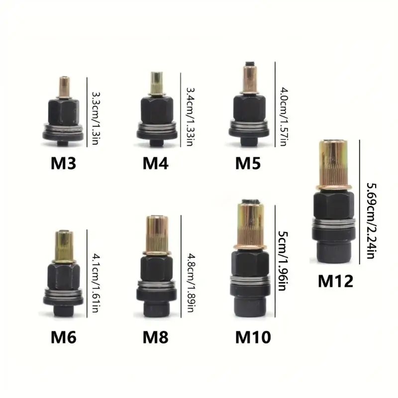 652F Professional Antislip Rivet Nut Tool For Auto License Plate And Metal Sheet Assembly
