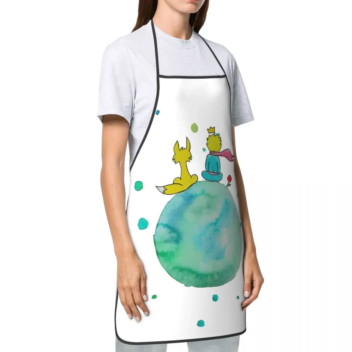 The Little Prince Apron Women Men Unisex Bib Le Petit Prince Kitchen Cooking Tablier Cuisine Chef Gardening