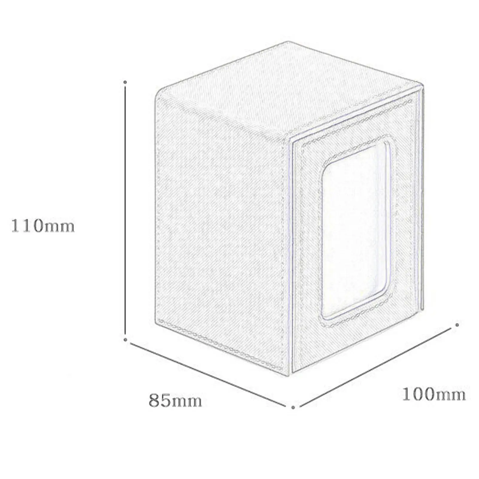 

Коробка для коллекционных карт из искусственной кожи с прозрачным окном, органайзер премиум-класса, футляр для хранения и демонстрации карт, держатель для карт