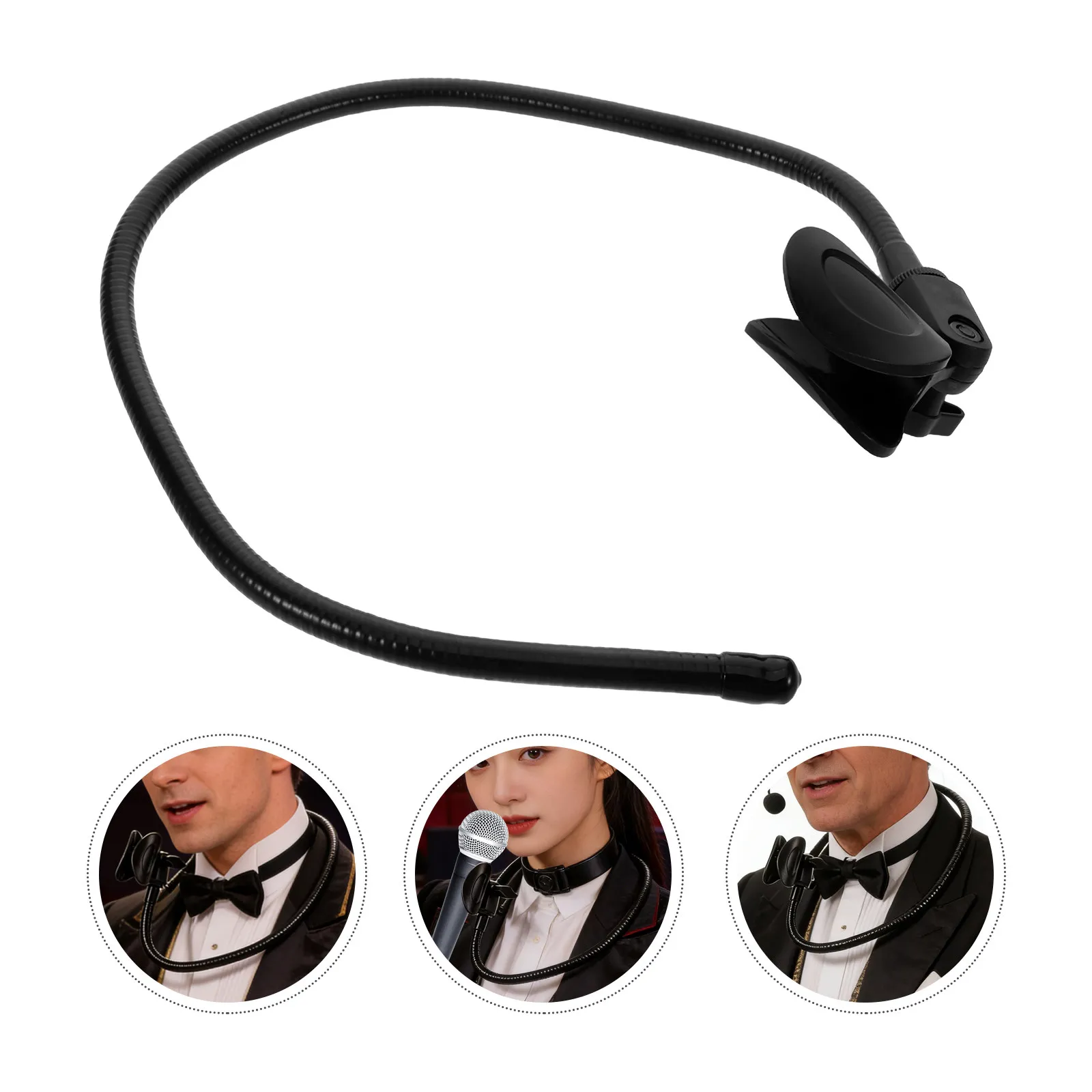 

Регулируемый держатель для микрофона на шею, портативная подставка для микрофона для музыкантов, фокусников, для выступлений на сцене, уличных мероприятий и прямых трансляций