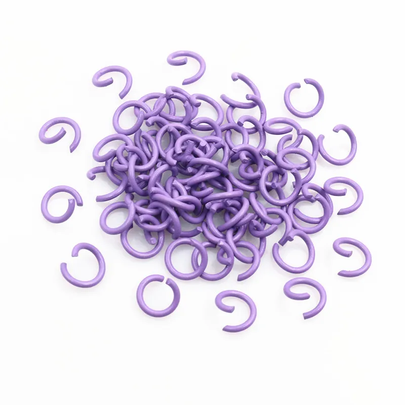 200pcs 6/8/10mm Colorful Metal Open Jump Rings for Necklace Chains Split Rings DIY Jewelry Making Accessories Findings Supplies image 5