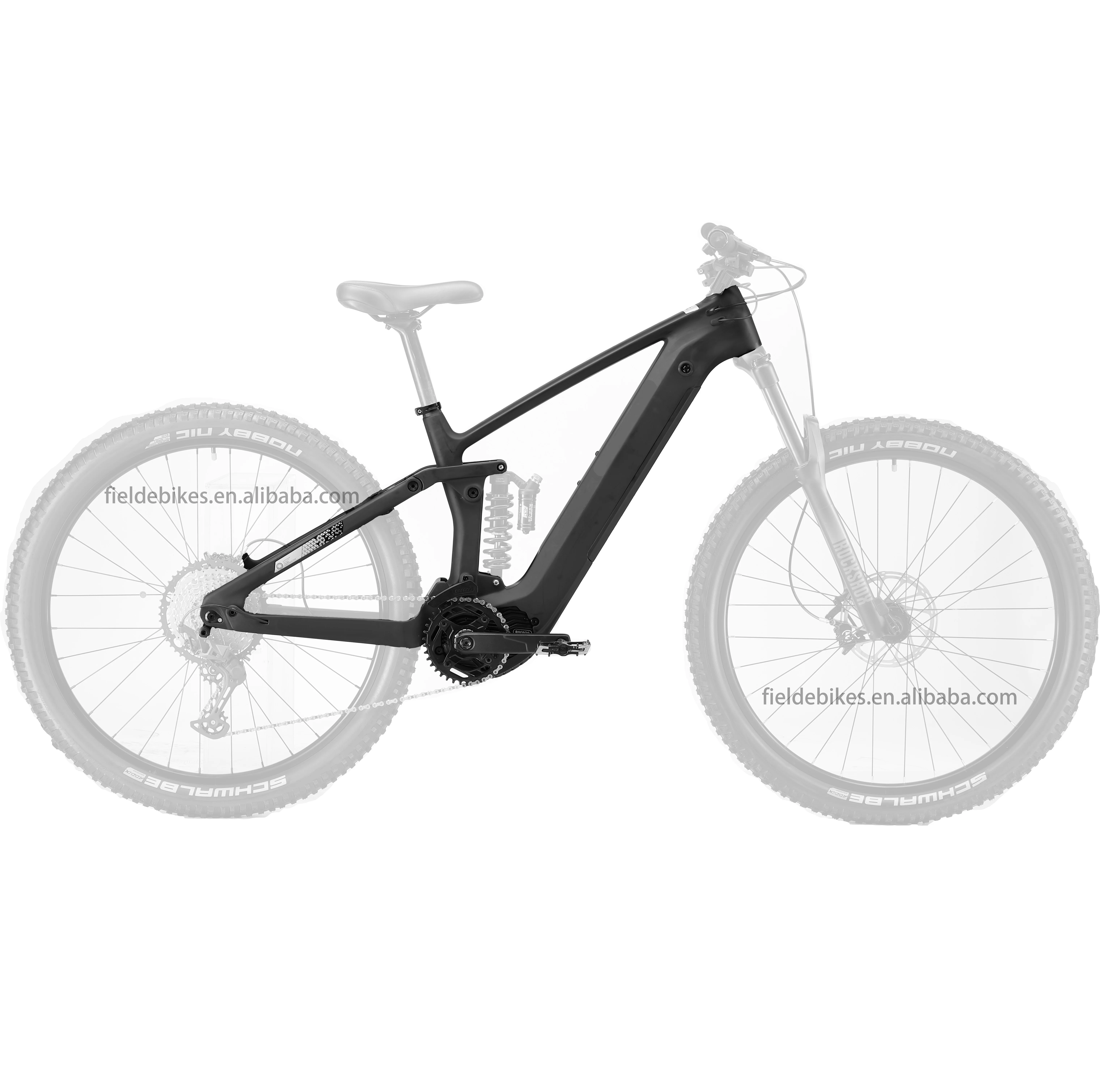 

Chili Shen Full Suspension Ebike Carbon 29er Frame Electric Bike Frame Support Bafang Motor M560 Including Headset And Real Axle