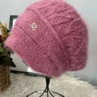 New Women Winter Hat Warm Ear Protection Knit Hats Thicken Woolen Double Layer warm Caps Elderly All-Match Cold Windproof Hats - Image 5