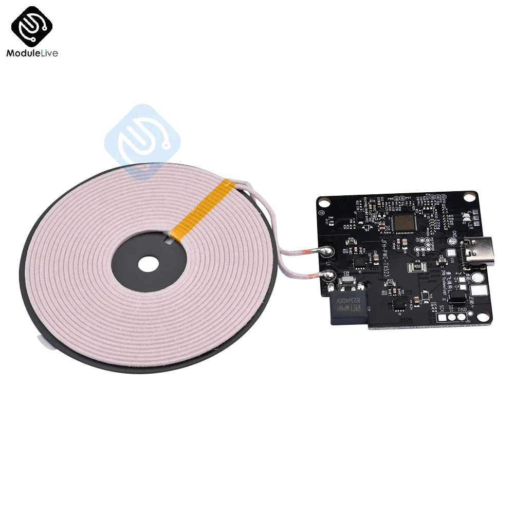 Imagem -05 - Módulo de Carregador sem Fio Invisível 13 mm Placa-mãe de Carregamento sem Fio de Longa Distância Faça Você Mesmo Carregador sem Fio Bobina qi Novo