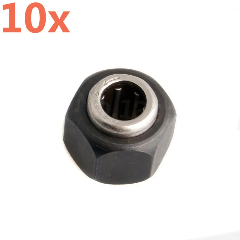 10pcs/Lot HSP R025 Hex 12mm Nut One-way Bearing  For VX 18 16 21 Nitro Engine Parts Accessories 1/10 Scale Baja