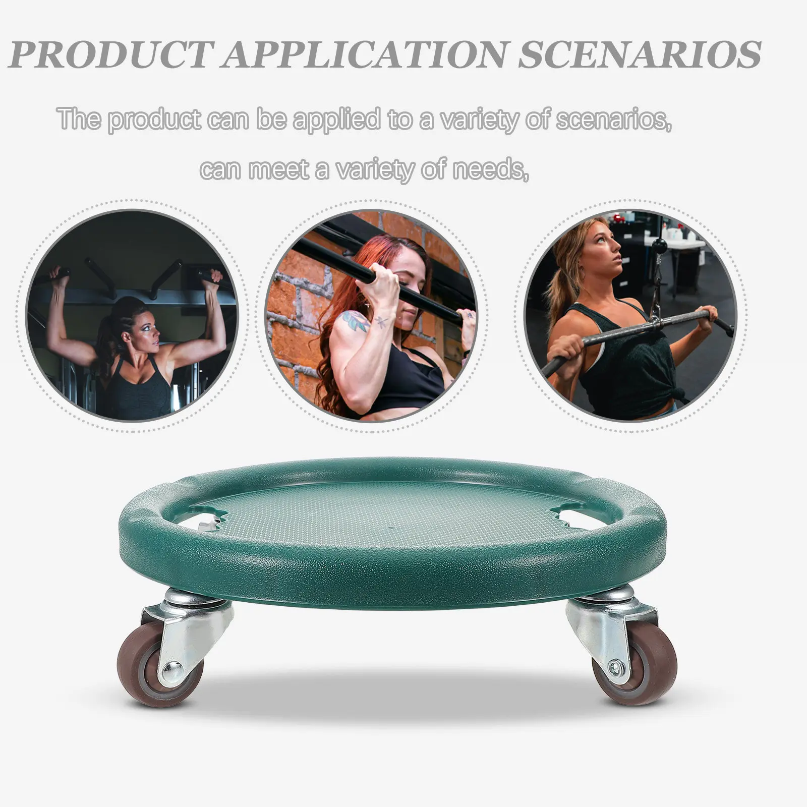 Abdominal Roller Wheel with Omnidirectional Wheels Quiet Operation Four-Wheel Balance Ab Core Trainer Full Body Workout