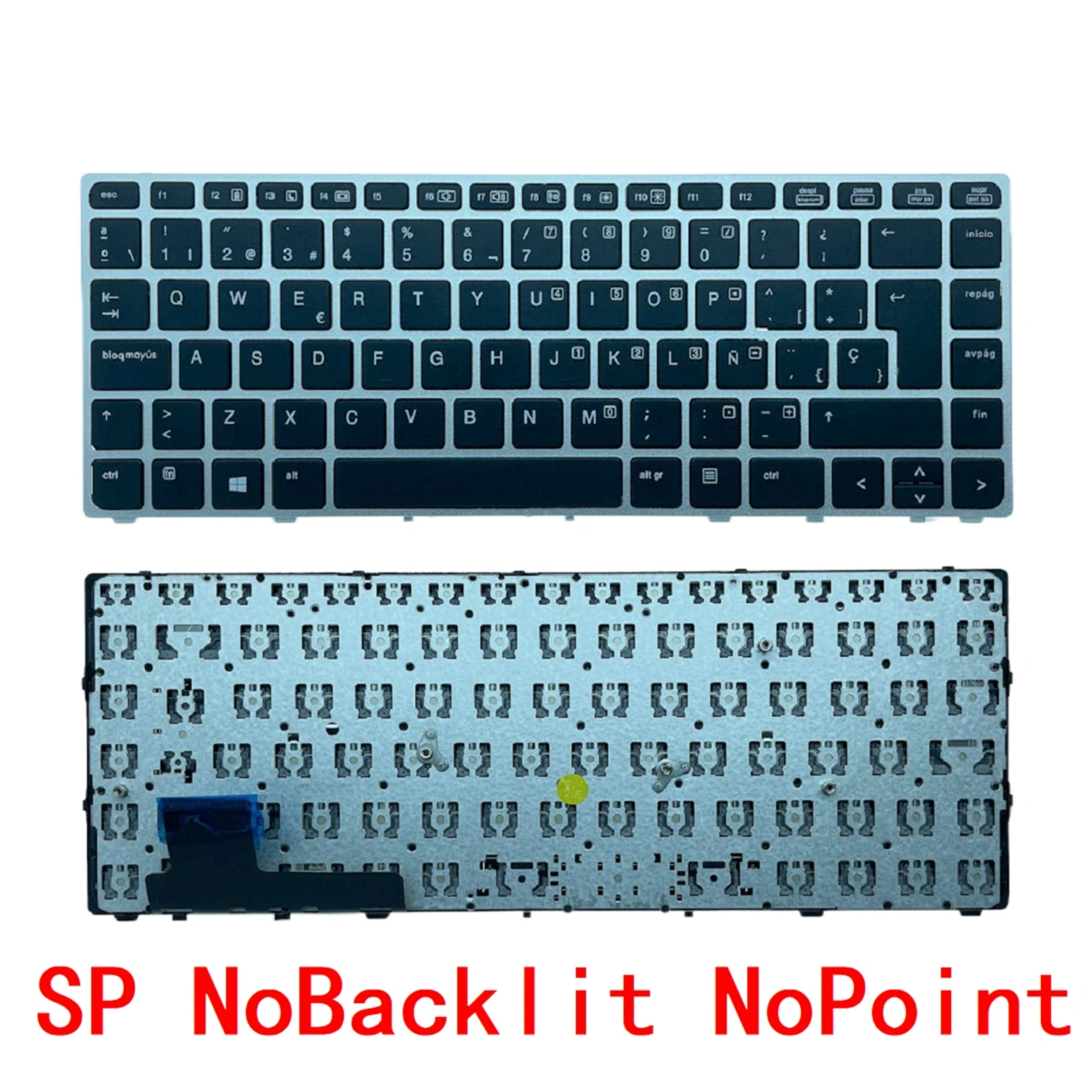 New US Russian Spanish Laptop Backlit Keyboard For HP EliteBook Folio 9470 9470M 9480 9480M Notebook PC Replacement