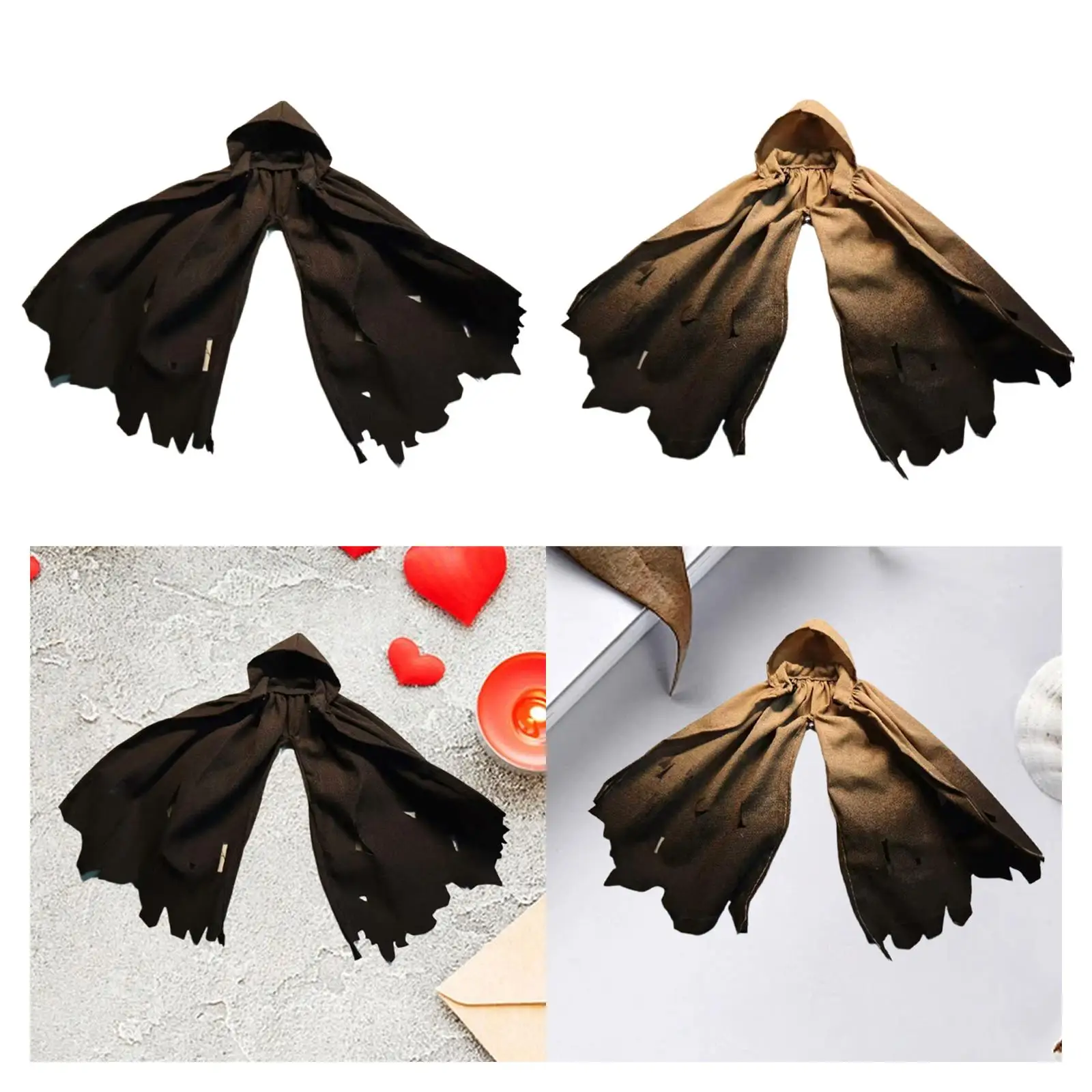 1:12 Scale Action Figure Clothes Cape Unisex Trendy Dress up Mini Fashion Fabric Doll Costume Miniature Clothing for 6"