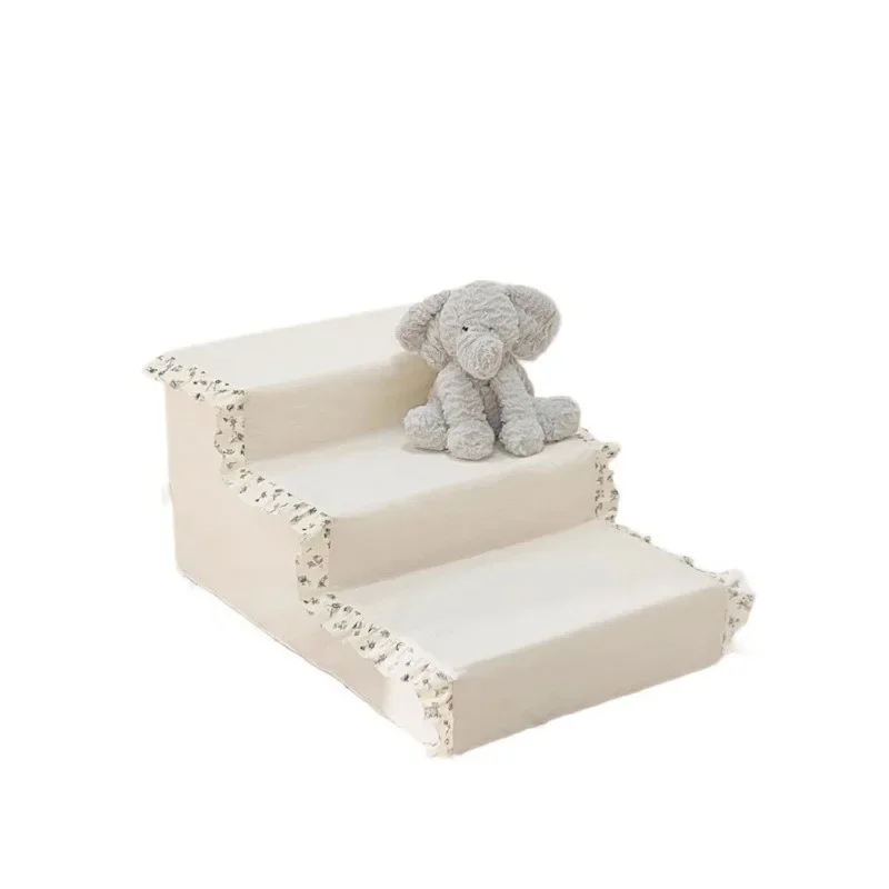 Pet cat and dog stairs, non-slip ladder, compressed sponge steps for pets