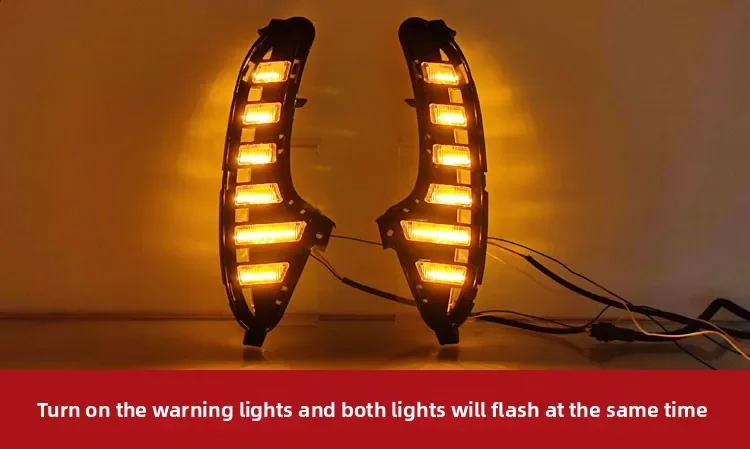 For MG MG7 2023 2024 Car Led Daytime Running Lights Front Fog Lamp Modification Dynamic Turn Signal Driving Decorative Lights detail image 9