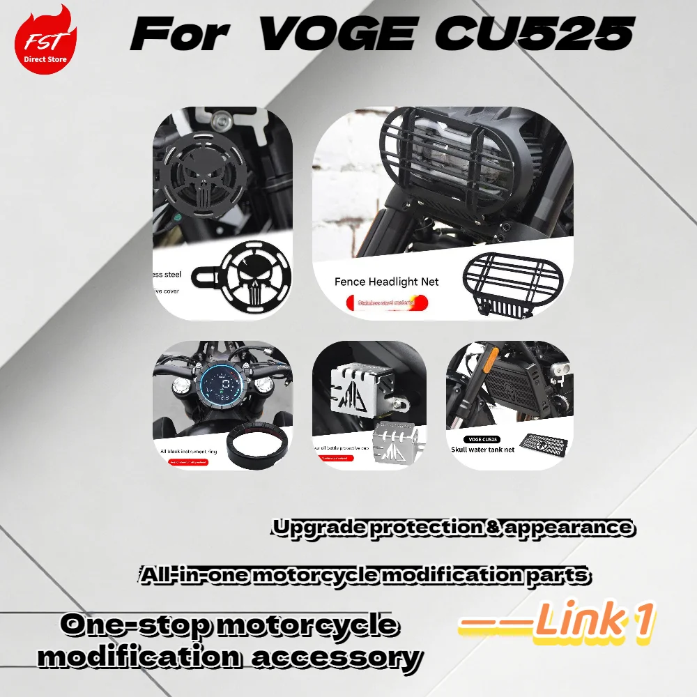 

For CU525 Headlight Cover, Retro Grille X Headlight Mesh, Pointed Protective Cover Decorative Modified Accessories