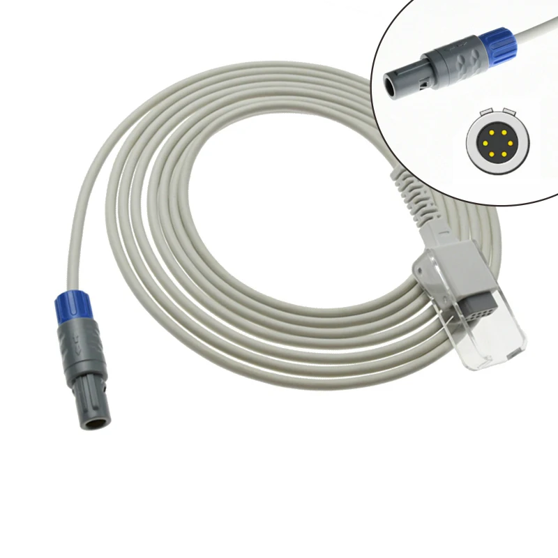 v-lock No.0103 Adult child neonate SPO2 Finger Clip for infinity OMNI 6pin double slot analog patient monitor probe