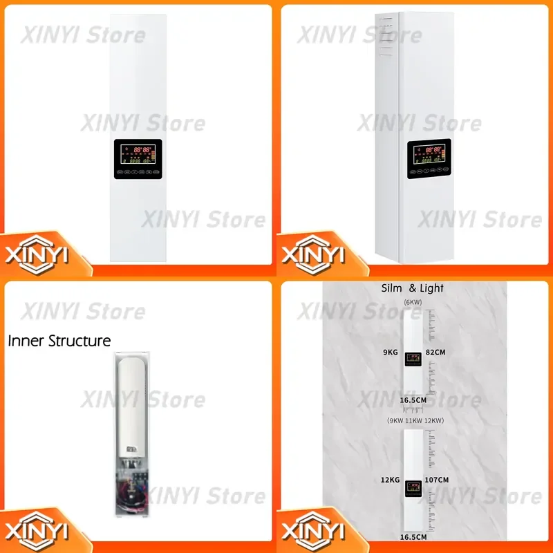 for Water Heater 8kW-12kW Wall Mounted Space Saving Open Type Vertical Electric Home Heating