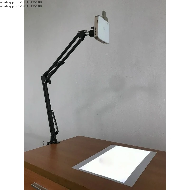 Adjustable long Arm Desk stand holder for mini projector S90,P30,P09,P11 360° Rotate Stand for drawing on Cake painting picture