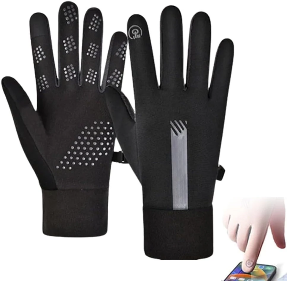 Winter Gloves Women Bicycle Warm Outdoor Running Skiing Mittens Cycling Bike Thermal Fleece Cold Resistance Wind Waterproof