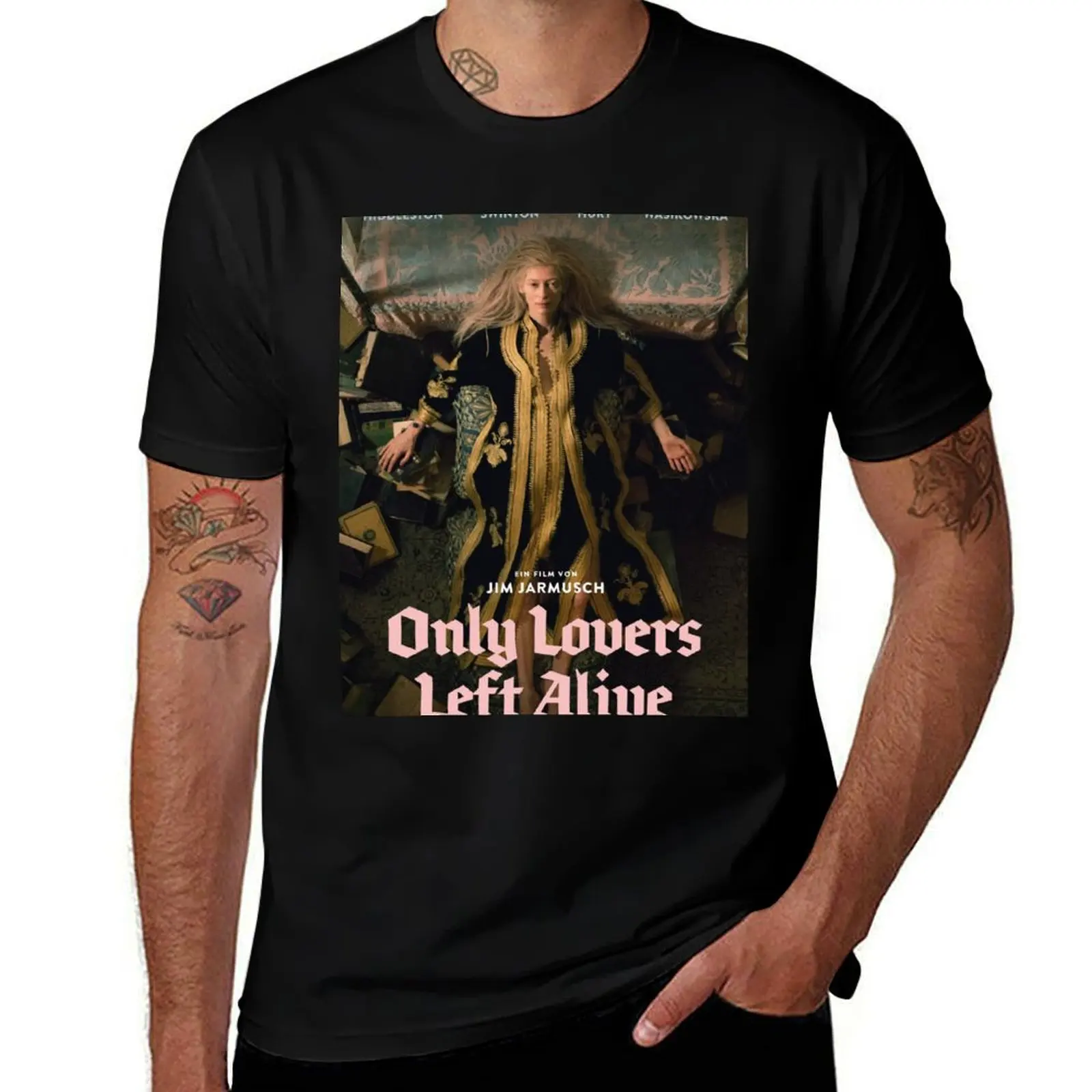Only Lovers Left Alive Tilda T-Shirt topping kawaii clothes graphic t shirt vintage slim fit t shirts for men