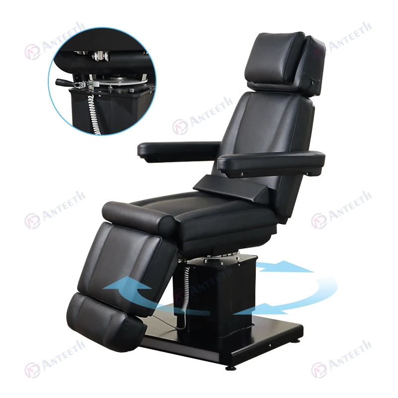 Luxury Facial Electric  Chair L180°+R180° Rotation Top Massage Bed China Furniture 3/4motor Electric Facial Massage Beauty Table