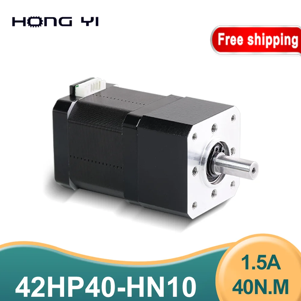 42 Square Stepper Motor with 42HP40-HN10 Gearbox for Adjustable Speed Forward/Reverse Operation