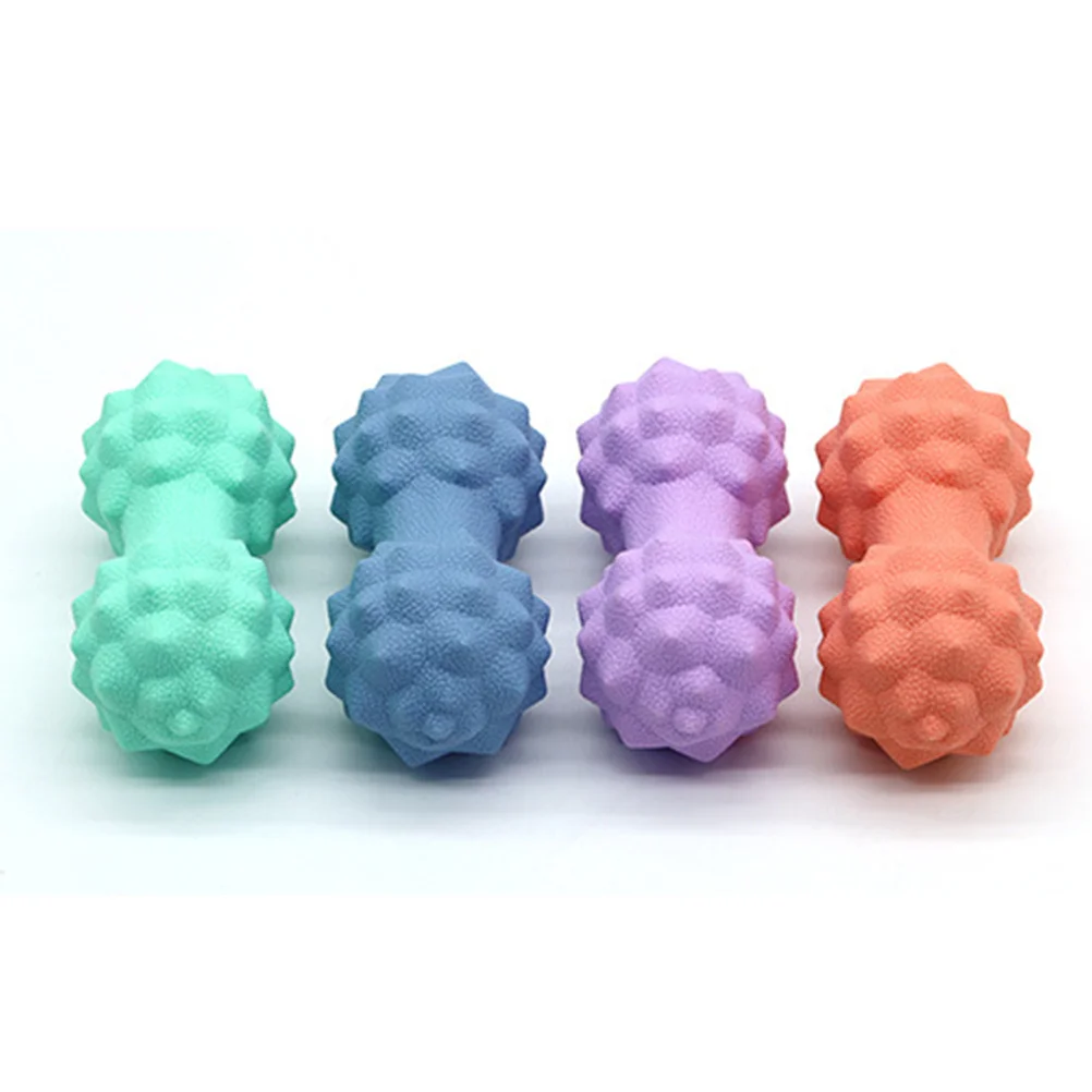 

Silicone Fitness Roller Muscle Massager Easy to Use for Pilates Cycling Running Weightlifting Blue No Smell Seams Practical