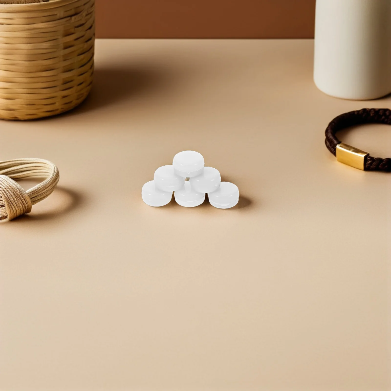 Hochet de sécurité pour bébé, 20 pièces, boules plates, fabricant de bruit en plastique, projets de secousse, Inserts de hochet, hochets sensoriels doux, jouets