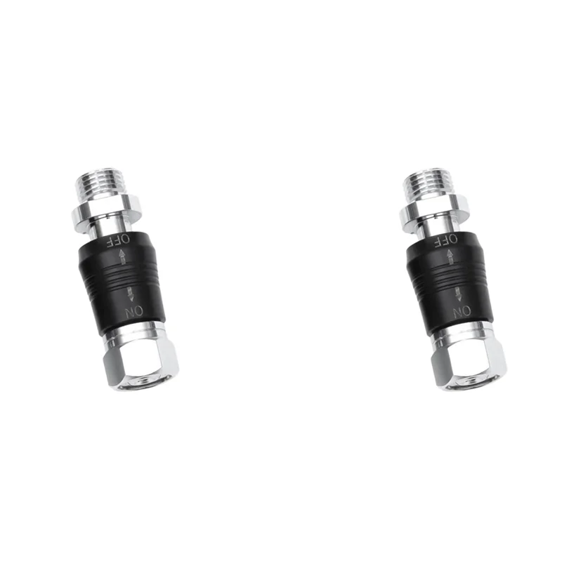 

2X Scuba Diving Regulator Adaptor 9/16 Thread Connector With On Off Switch BCD Valve Medium Pressure Replacement,Style C