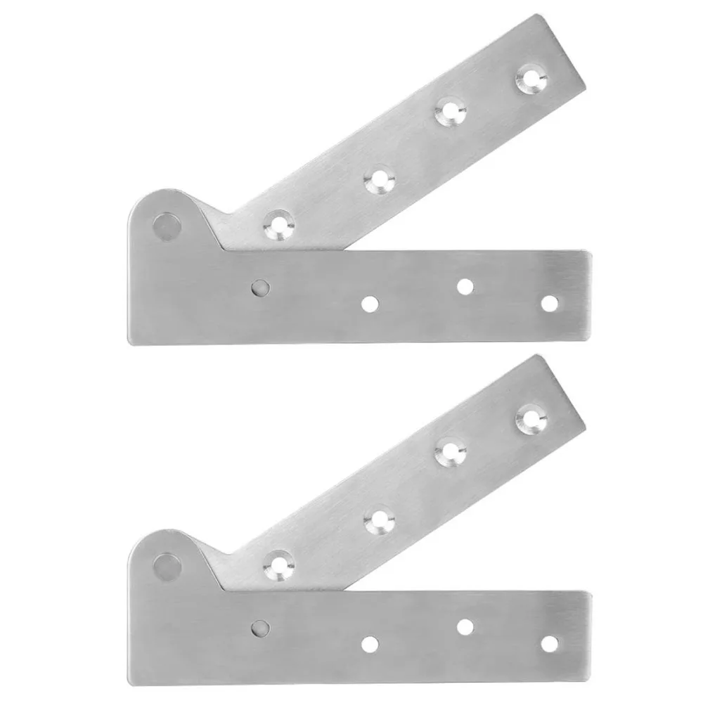 2pcs Durable Stainless Steel Pivot Hinges Easy Install Rotatable Cabinet Pivot Hinges Hidden Pivot Hinges Windows