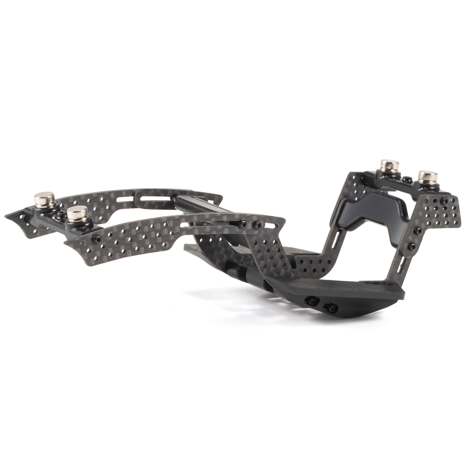 Carbon Fiber Modular 1/24 LCG Chassis Kit for SCX24 Custom Builds Performance Comp Rigs with High Clearance Adjustable Wheelbase